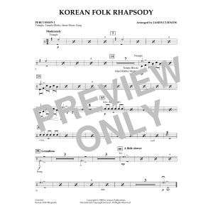 Korean Folk Rhapsody - Percussion 1