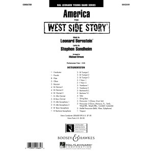 America (from West Side Story) (arr. Michael Brown) - Full Score
