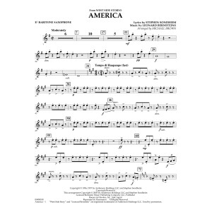 America (from West Side Story) (arr. Michael Brown) - Eb Baritone Saxophone
