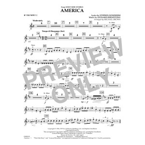 America (from West Side Story) (arr. Michael Brown) - Bb Trumpet 2