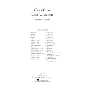 Cry Of The Last Unicorn - Full Score