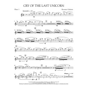 Cry Of The Last Unicorn - Flute 1