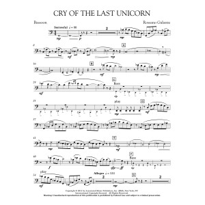 Cry Of The Last Unicorn - Bassoon