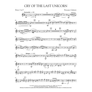 Cry Of The Last Unicorn - F Horn 3