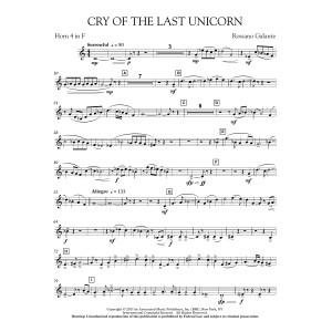 Cry Of The Last Unicorn - F Horn 4