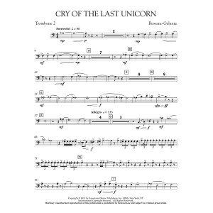 Cry Of The Last Unicorn - Trombone 2