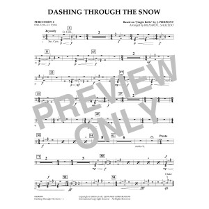 Dashing Through The Snow (based on "Jingle Bells") (arr. Richard L. Saucedo) - Percussion 2