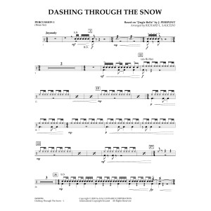 Dashing Through The Snow (based on "Jingle Bells") (arr. Richard L. Saucedo) - Percussion 1