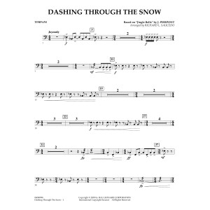 Dashing Through The Snow (based on "Jingle Bells") (arr. Richard L. Saucedo) - Timpani