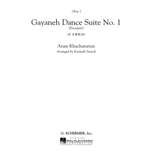Gayenah Dance Suite No. 1 (Excerpts) (arr. Kenneth Snoeck) - Oboe 1