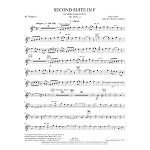Second Suite in F (arr. Robert Longfield) - Bb Trumpet 1