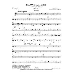 Second Suite in F (arr. Robert Longfield) - Bb Trumpet 2