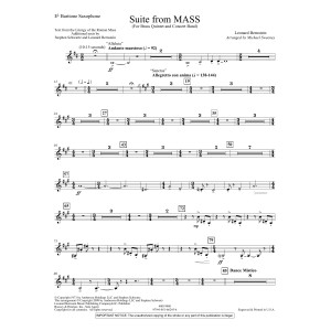 Suite from Mass (arr. Michael Sweeney) - Eb Baritone Saxophone