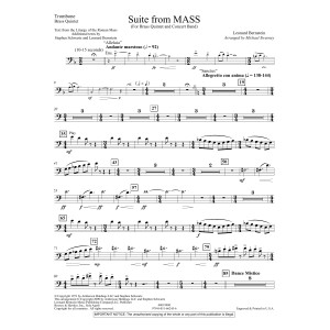 Suite from Mass (arr. Michael Sweeney) - Trombone (Brass Quintet)