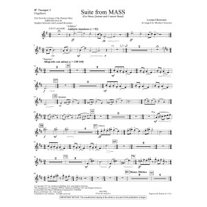 Suite from Mass (arr. Michael Sweeney) - Bb Trumpet 2