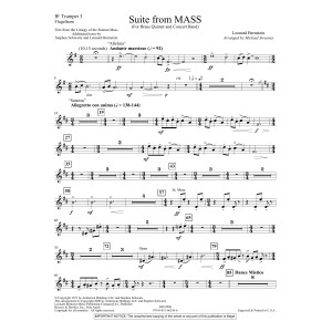 Suite from Mass (arr. Michael Sweeney) - Bb Trumpet 3