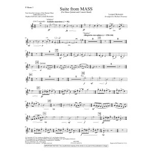 Suite from Mass (arr. Michael Sweeney) - F Horn 1