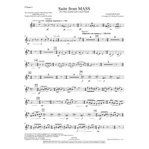 Suite from Mass (arr. Michael Sweeney) - F Horn 2