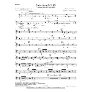 Suite from Mass (arr. Michael Sweeney) - F Horn 4