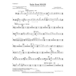 Suite from Mass (arr. Michael Sweeney) - Trombone 2