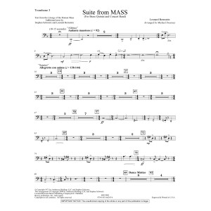 Suite from Mass (arr. Michael Sweeney) - Trombone 3