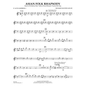 Asian Folk Rhapsody - Eb Alto Saxophone 1