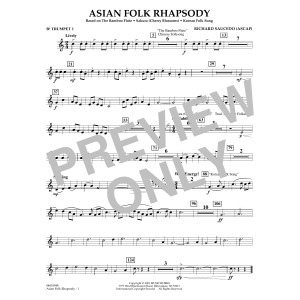 Asian Folk Rhapsody - Bb Trumpet 1