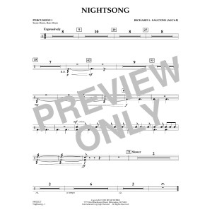 Nightsong - Percussion 1