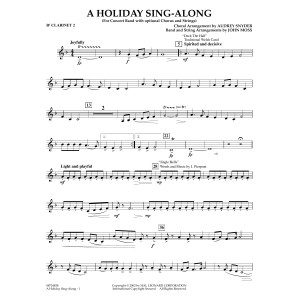 A Holiday Sing-Along - Bb Clarinet 2