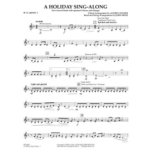 A Holiday Sing-Along - Bb Clarinet 3