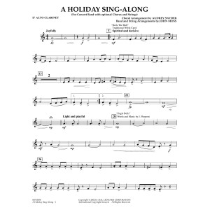A Holiday Sing-Along - Eb Alto Clarinet