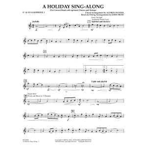 A Holiday Sing-Along - Eb Alto Saxophone 2