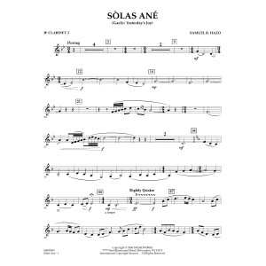 Sòlas Ané (Yesterday's Joy) - Bb Clarinet 2