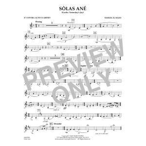 Sòlas Ané (Yesterday's Joy) - Eb Contra Alto Clarinet