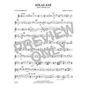 Sòlas Ané (Yesterday's Joy) - Eb Alto Saxophone 1