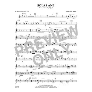 Sòlas Ané (Yesterday's Joy) - Eb Alto Saxophone 2
