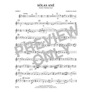 Sòlas Ané (Yesterday's Joy) - F Horn 1