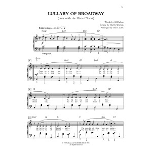 Lullaby Of Broadway (from Gold Diggers of 1935) (arr. Dan Coates)