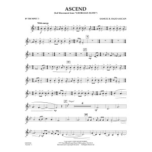 Ascend (3rd Movement from "Georgian Suite") - Bb Trumpet 3