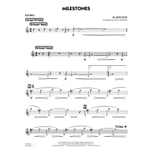 Milestones (arr. Paul Murtha) - Alto Sax 1