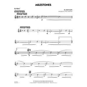 Milestones (arr. Paul Murtha) - Alto Sax 2