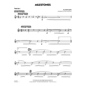 Milestones (arr. Paul Murtha) - Tenor Sax 1