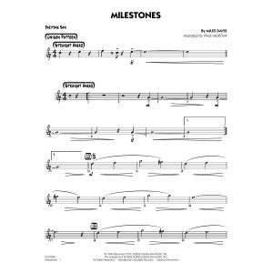 Milestones (arr. Paul Murtha) - Baritone Sax