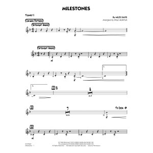 Milestones (arr. Paul Murtha) - Trumpet 3