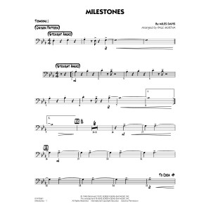 Milestones (arr. Paul Murtha) - Trombone 1