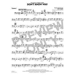 Don't Know Why (arr. Paul Murtha) - Trombone 3