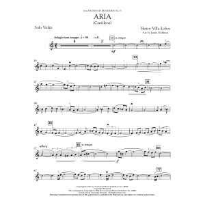 Aria (Cantilena) (arr. Jamin Hoffman) - Solo Violin