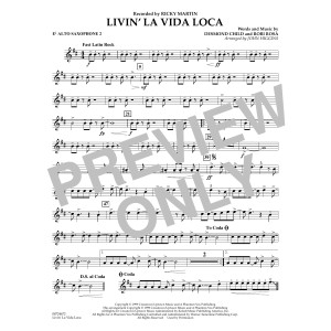 Livin' La Vida Loca (arr. John Higgins) - Eb Alto Saxophone 2