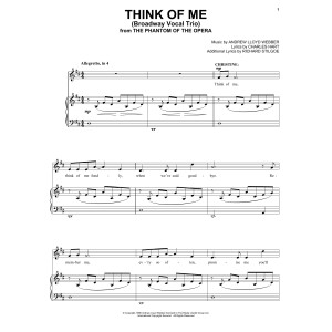 Think Of Me (from Phantom Of The Opera) (Trio)
