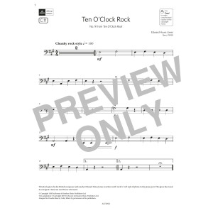 10 O'Clock Rock (Grade Initial, C11, from the ABRSM Double Bass Syllabus from 2024)